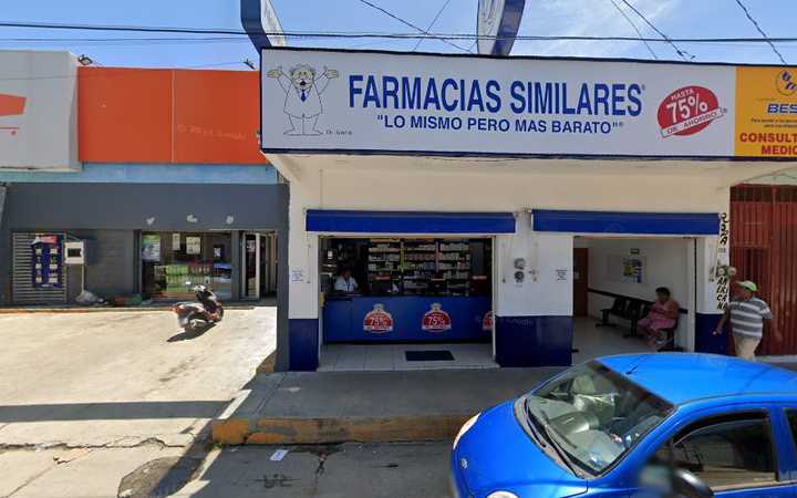 Fotografia tomada fuera de Farmacia Similares de Doctor Simi - Farmacia en Arriaga, Chis.