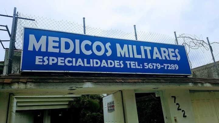 Fotografia tomada fuera de MEDICOS MILITARES - Oficina médica en Coyoacán, CDMX